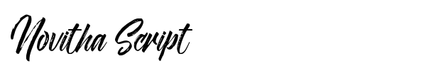 Novitha Script font preview